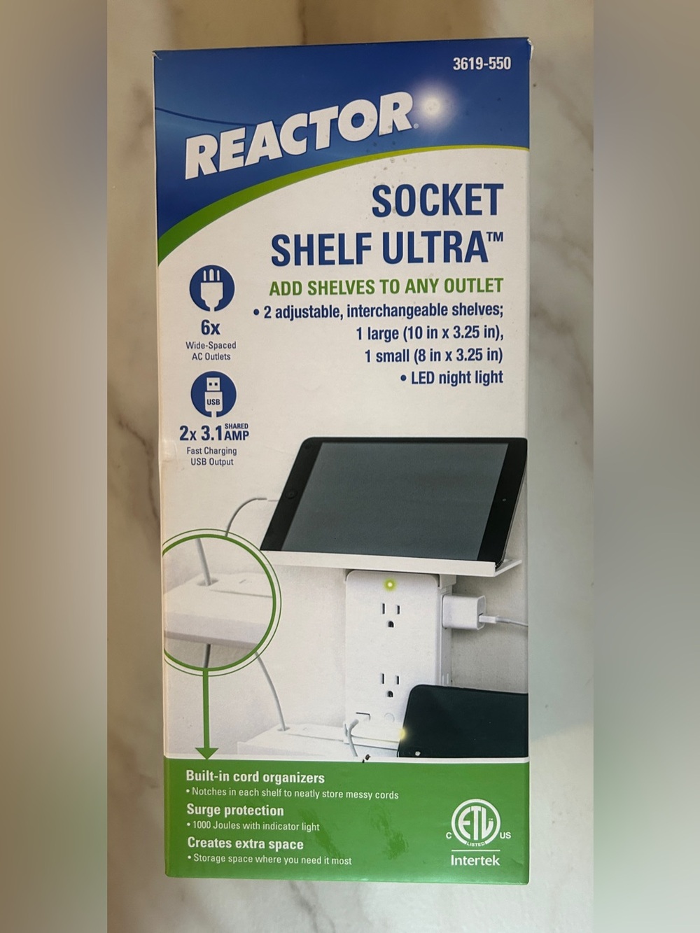 NEW Socket Shelf Ultra | Extra Outlets + Outlet Storage & Organization